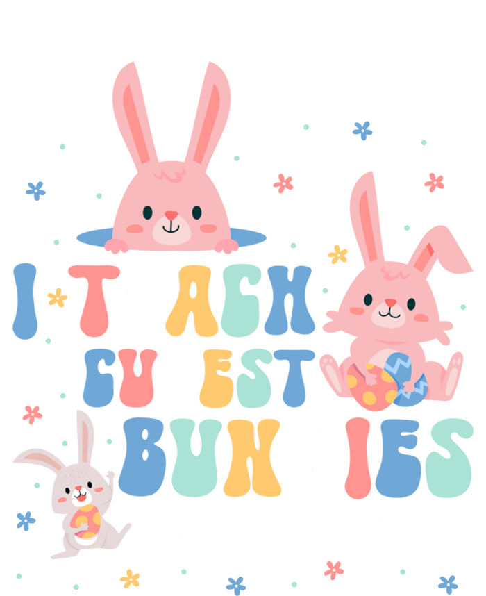 Teach Cutest Bunnies Easter Preschool Kindergarten Teacher Gift Ladies Essential Tank