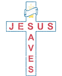 Jesus Saves Christian Slogan Cross Kids T-Shirt