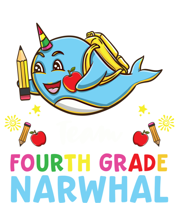 Team Fourth Grade Narwhal Cool Gift Toddler T-Shirt