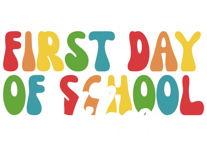 First Day Of School Vibes Valucap Bio-Washed Visor