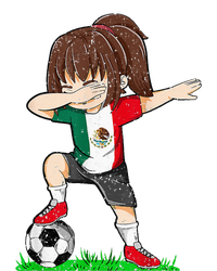 Soccer Mexico Jersey Mexican Flag Football Dab Premium T-Shirt