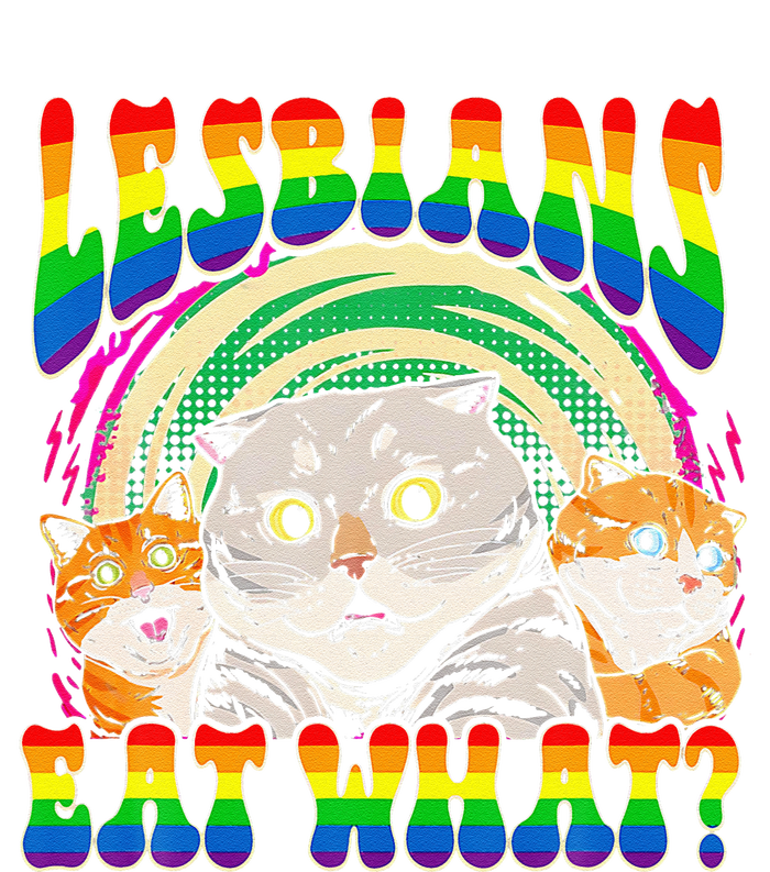 Lesbians Eat What Cat National Coming Out Day LGBQ Pride T-Shirt