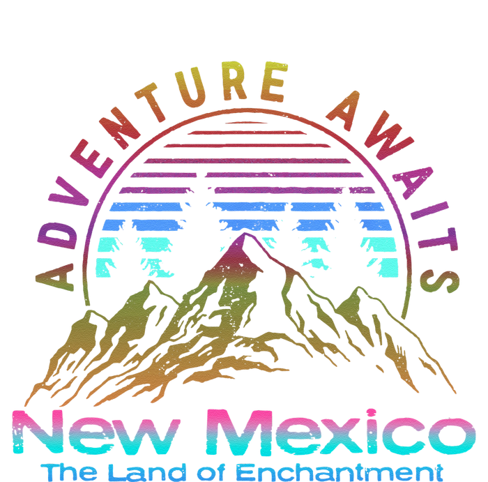 New Mexico State Retro Vintage Outdoors & NM Mountains T-Shirt