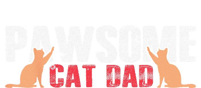 PAWSOME Vintage Best Cat Dad Ever Cat Daddy Gift T-Shirt