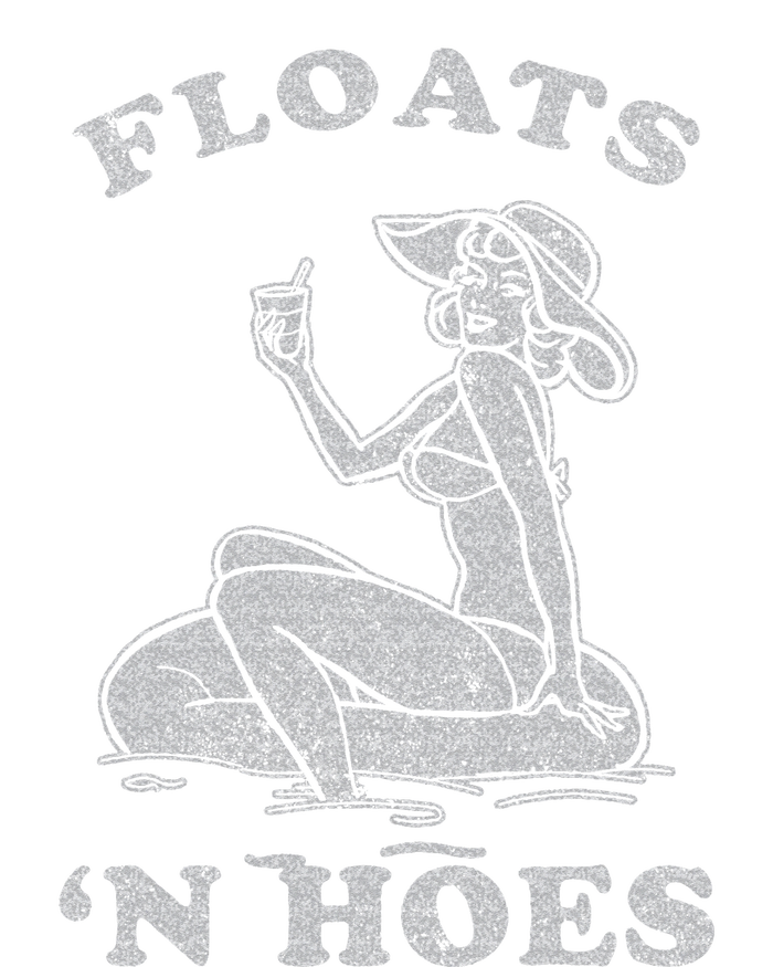 Floats And Hoes Funny Float Trip Tubing River Float Ladies PosiCharge Competitor Racerback Tank