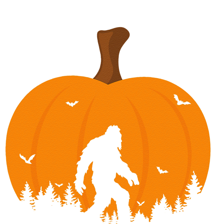 Bigfoot Or Sasquatch & Bats Halloween Pumpkin Spooky Sunset T-Shirt