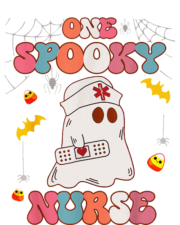 Funny One Spooky Nurse Halloween RN Boo Boo Crew Witch Ghost T-Shirt