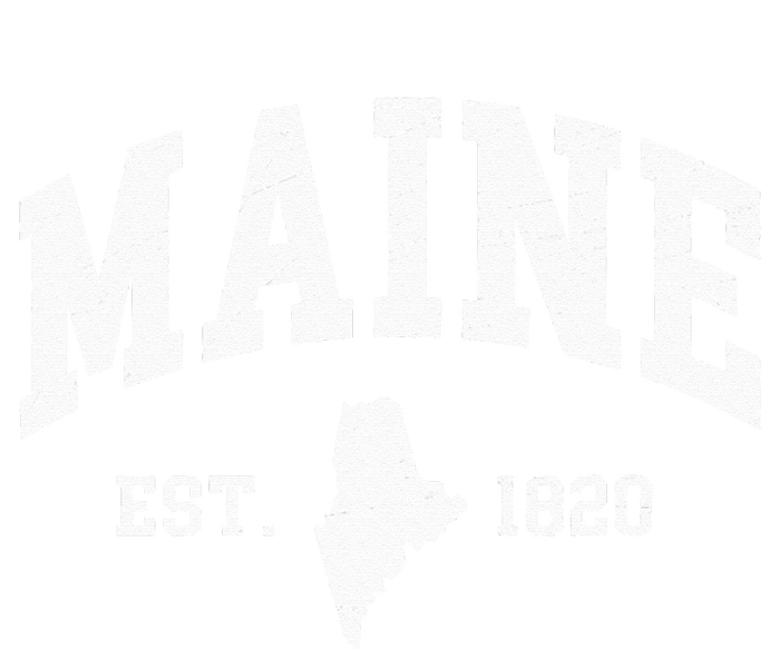 Maine Est 1820 Distressed Worn Design Classic Tall Hoodie