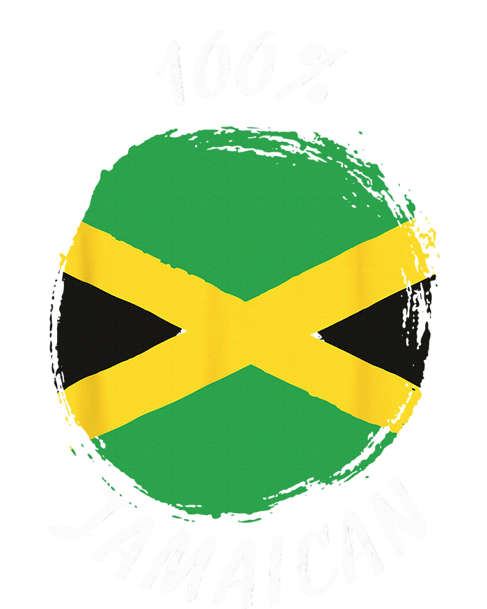 100 Jamaican Proud Jamaican Flag Jamaica T-Shirt