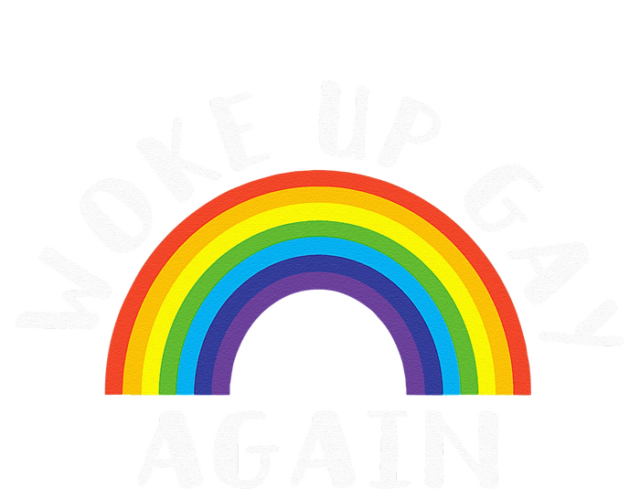 Woke Up Gay Again Fun LGBTQ Rainbow Equality Pride Month 7-Panel Snapback Hat