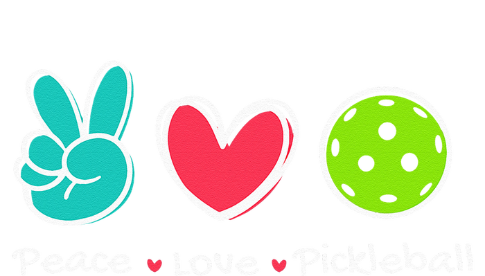 Funny Peace Love Pickleball Court Play Loves Pickleball T-Shirt