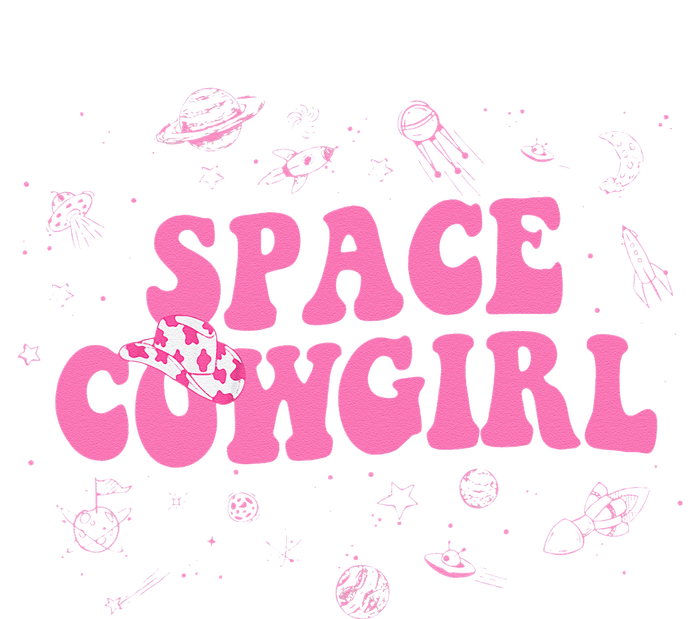 Space Cowgirl Costume For Teens Women Retro Groovy 70s T-Shirt