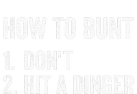 How To Bunt Dont Hit A Dinger Funny Baseball Softball Tall T-Shirt