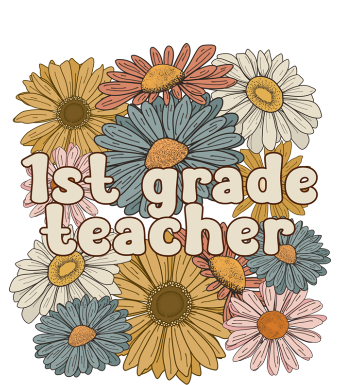 Groovy First Grade Teacher 1St Grade Teacher Gift Poster