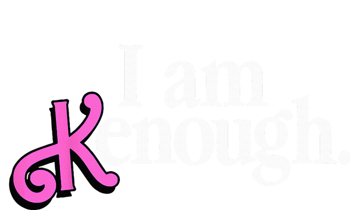 I am Kenough Funny i am kenough Women's Crop Top Tee