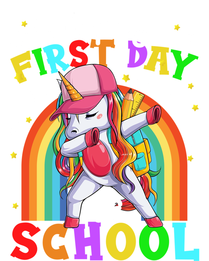 Happy First Day Of School Dabbing Unicorn Cute Funny Gift Sustainable Beanie