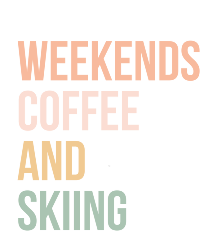 Weekends Cofee And Skiing Gift For Skier Women's V-Neck T-Shirt