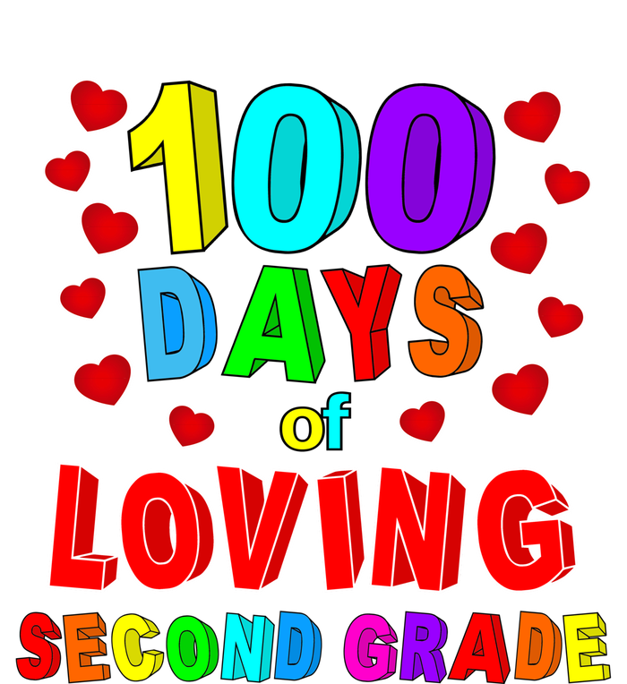 Loving 100 Days Of School Second Grade Gift Button