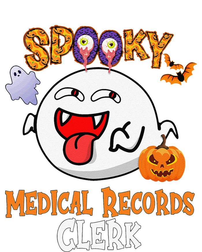 Boo Halloween Costume Spooky Medical Records Clerk T-Shirt