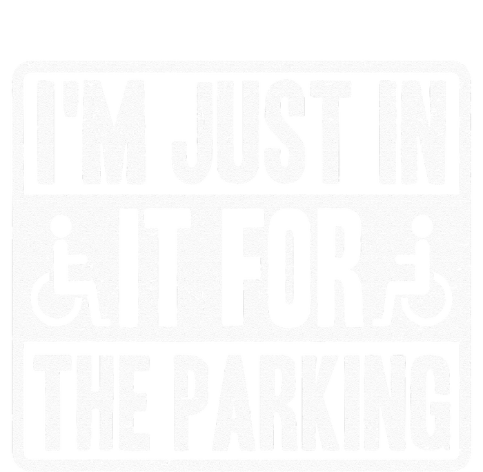 Im Just In It For The Parking Wheelchair Disability Flexfit Unipanel Trucker Cap