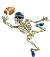 American Football Skeleton Halloween Football Fan Bumper Sticker