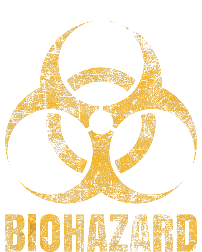 Biohazard Symbol Distressed Weathered Look Halloween Fun Kids Long Sleeve Shirt