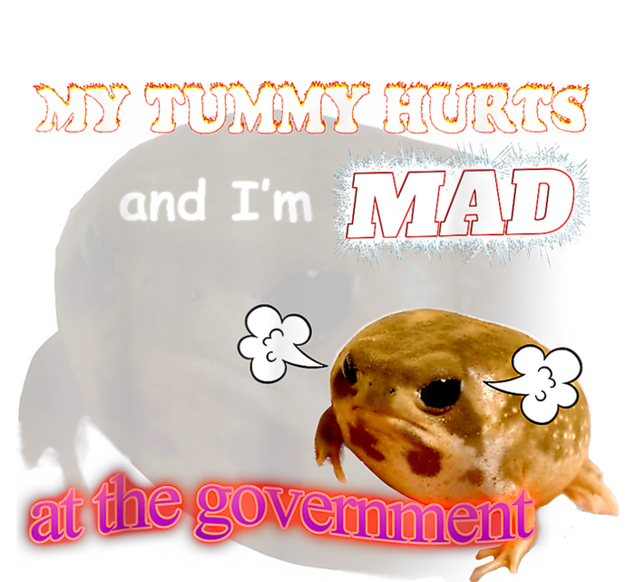 My Tummy Hurts And Im MAD At The Government Meme T-Shirt