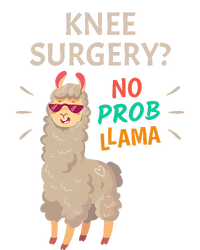 Knee Surgery No Probllama Knee Replacement Recovery Gift Cropped Pullover Crew