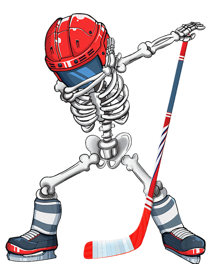 Dabbing Skeleton Hockey Halloween Costume Gift Toddler T-Shirt