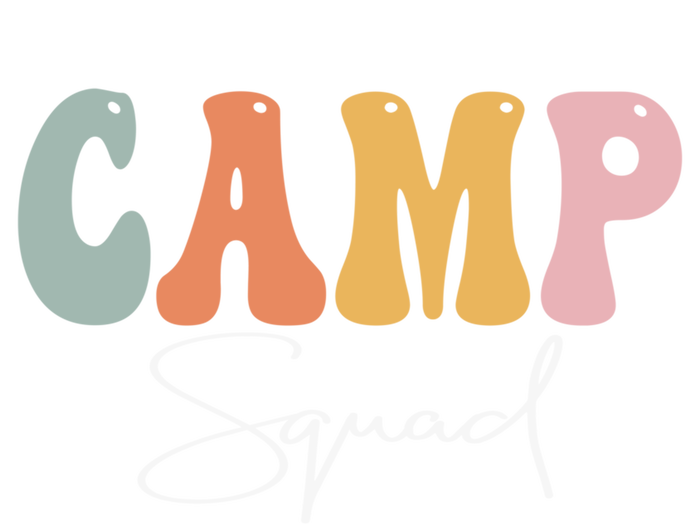 Camp Squad Retro Groovy Vintage Happy First Day Of School Gift Premium T-Shirt