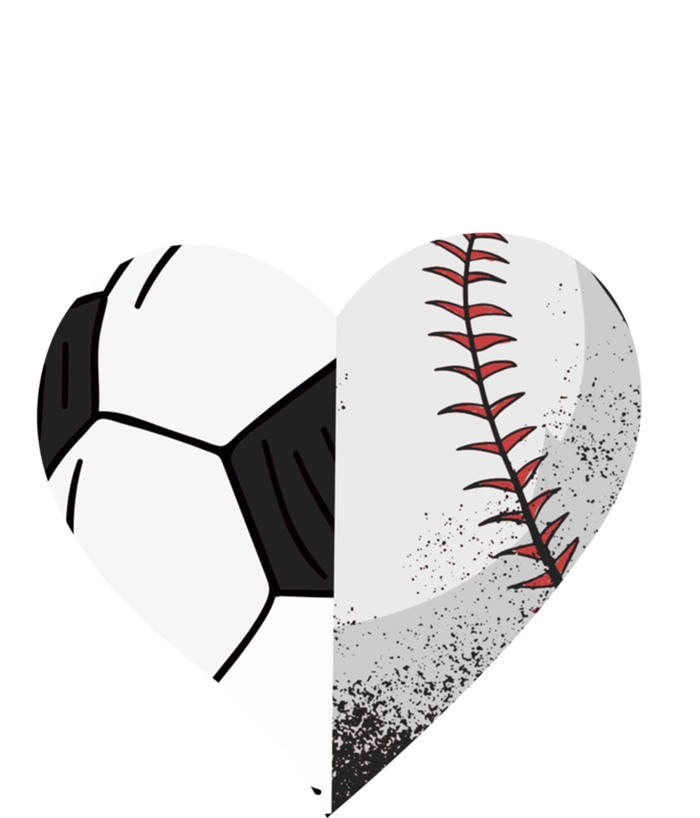 Mom Of Ballers Soccer Baseball Mama Heart Funny Gift Button