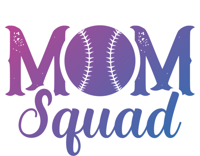 Mom Squad Sports Player Athletic Mothers Day Baseball Gift Full Zip Hoodie