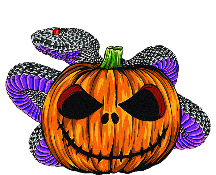 Cool Snake With Spooky Pumpkin Halloween Costume T-Shirt