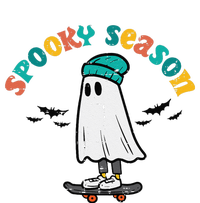 Ghost Skateboard Spooky Season Retro Halloween Costume T-Shirt