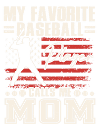 My Favorite Baseball Player Calls Me Mom American Flag Gift Tie-Dye Long Sleeve Shirt