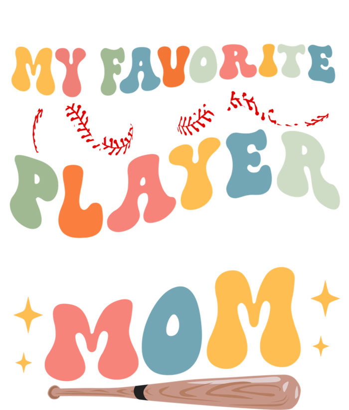 My Favorite Baseball Player Calls Me Mom Groovy Mothers Day Gift Sustainable Beanie