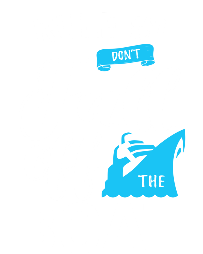 Funny Cruise Vacation Rule 1 Dont Fall Off The Boat Funny Gift Tall T-Shirt