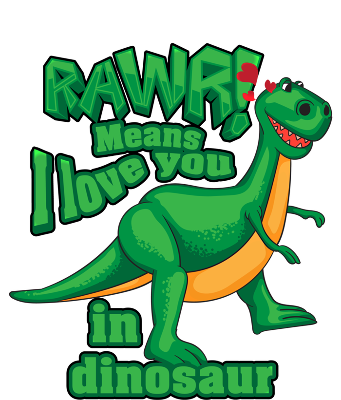 Rawr! Means I Love You In Dinosaur Gift Cool And Fearless Tgiftrex Cute Gift Women's T-Shirt