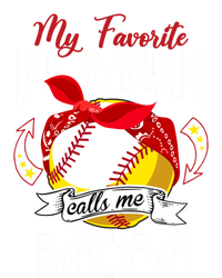 My Favorite Player Calls Me Mom Cute Baseball Softball Gift Women's T-Shirt