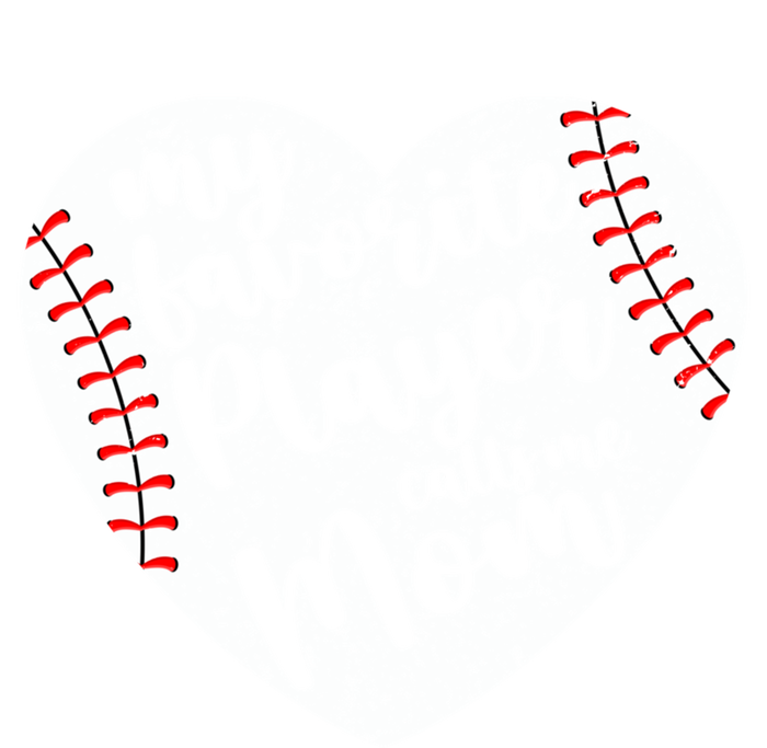 My Favorite Player Calls Me Mom Heart Baseball Player Gift T-Shirt