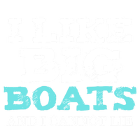 Funny I Like Big Boats And I Cannot Lie Cruise Boating Gift Women's Tri-Blend 3/4-Sleeve Raglan Shirt