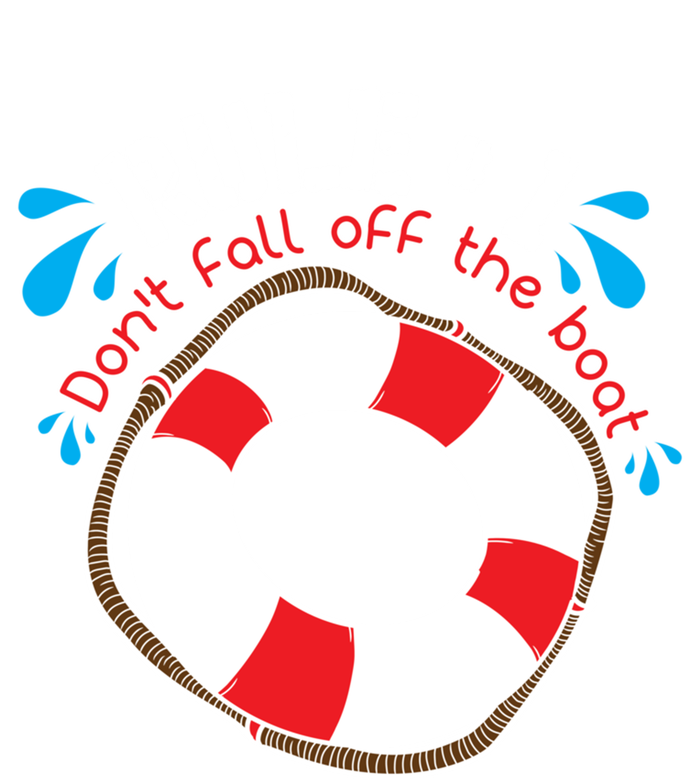 Funny Rule Number 1 Dont Fall Off The Boat Holiday Cruise Gift Ladies Long Sleeve Shirt