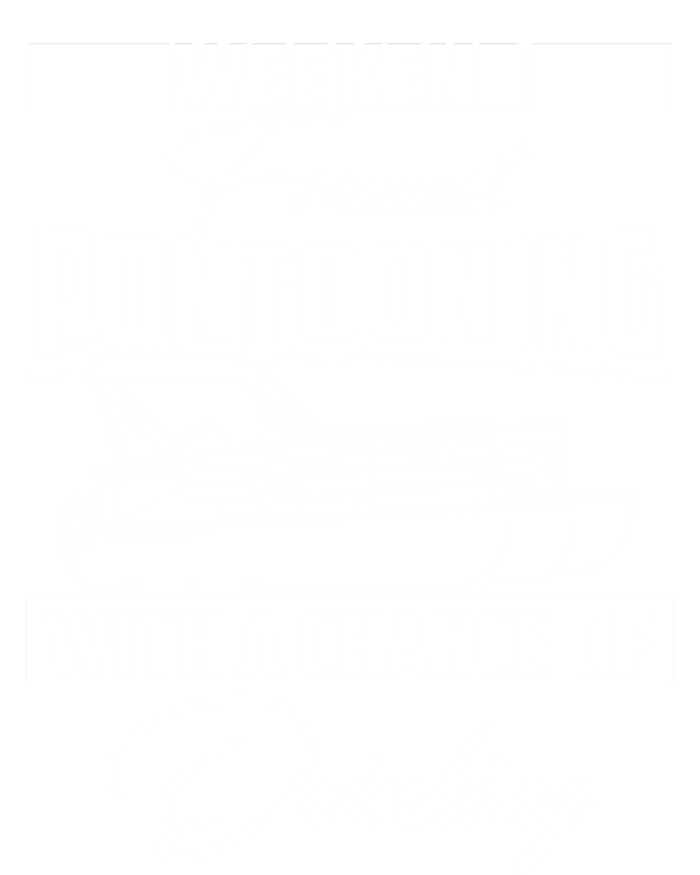 Funny Weekend Forecast Pontooning Cute Pontoon Boat Gift T-Shirt