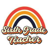 Retro Sixth Grade Teacher Rainbow Back To School 6Th Grade Great Gift T-Shirt