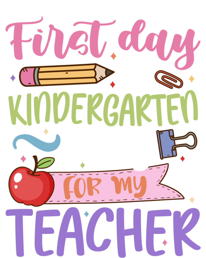 First Day Of Kindergarten Pray For My Teacher Kindergarten Funny Gift Tank Top