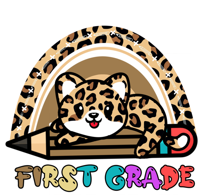 First Grade Leopard Rainbow Teacher 1St Grade Meaningful Gift T-Shirt