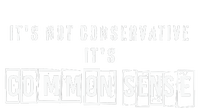 Its Not Conservative Its Common Sense Valucap Bio-Washed Visor