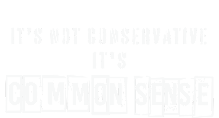 Its Not Conservative Its Common Sense Valucap Bio-Washed Visor