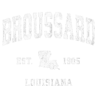 Broussard Louisiana LA Vintage Athletic Sports Button