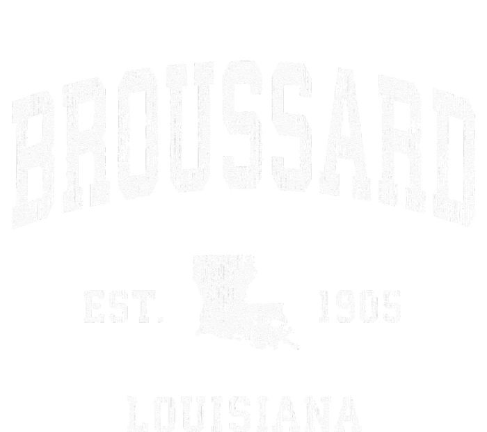 Broussard Louisiana LA Vintage Athletic Sports Button